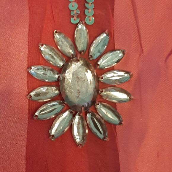 Tantrum Collection Pink Sheer with Sequins and Bling Shirt - Picture 6 of 8